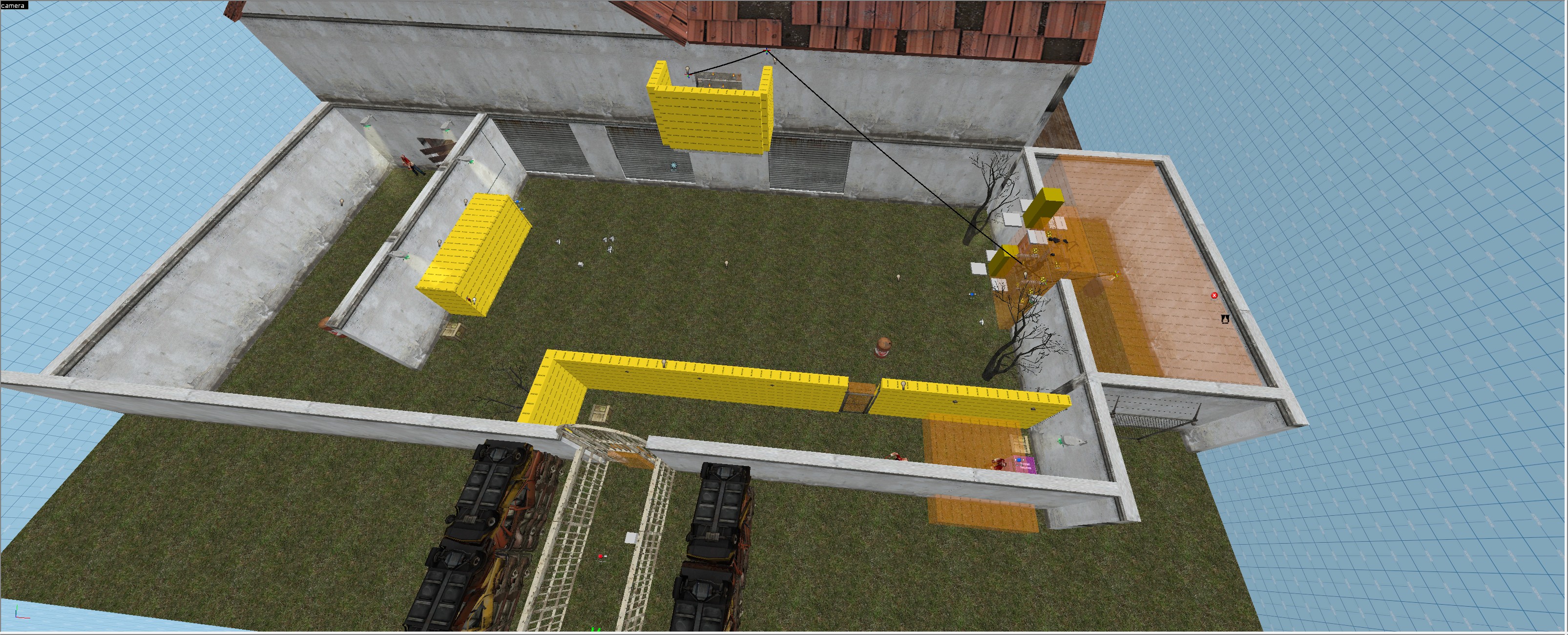 Gameplay-complete overview with the full combat and traversal route in place