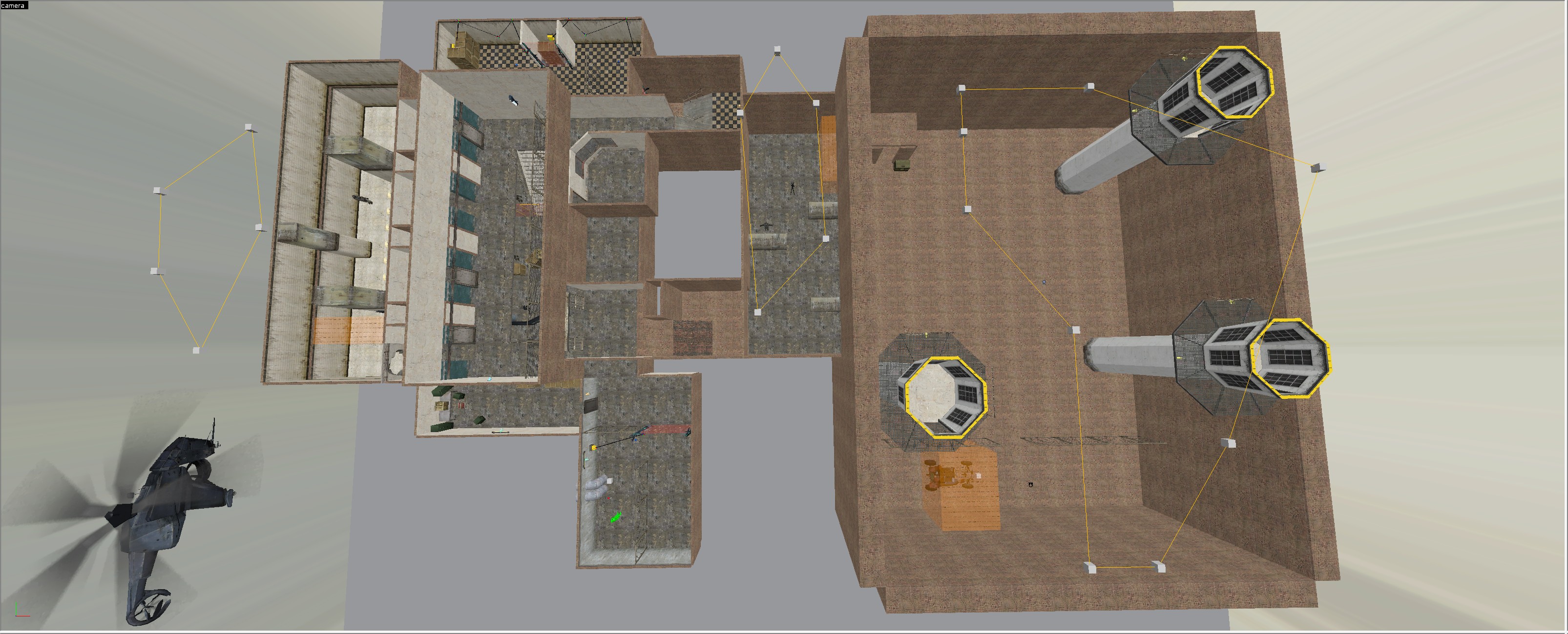 Lockdown initial gameplay build with early prison spaces and yard scripting
