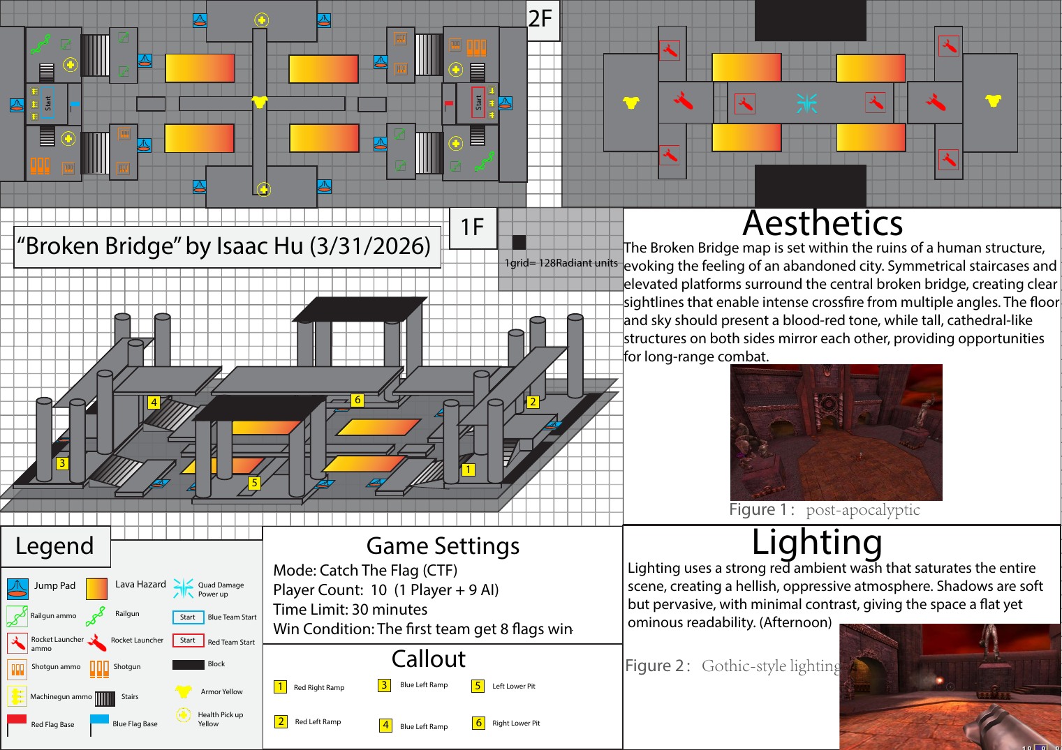 Updated Broken Bridge level design document